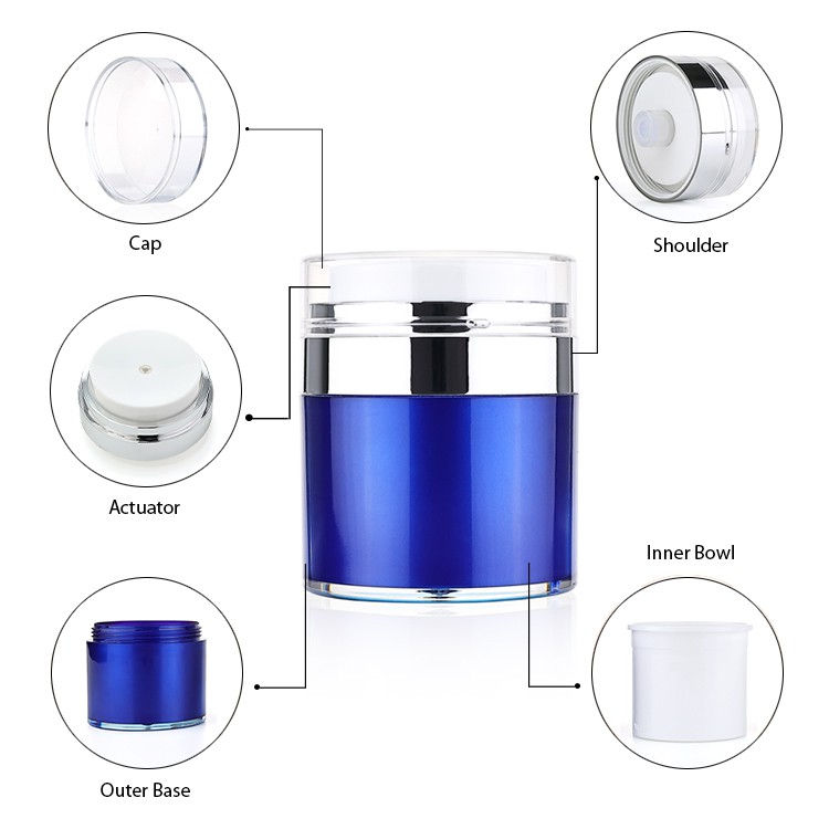 Airless Jars Cosmetic Packaging Ybj Cosmetic Packaging Manufacturer