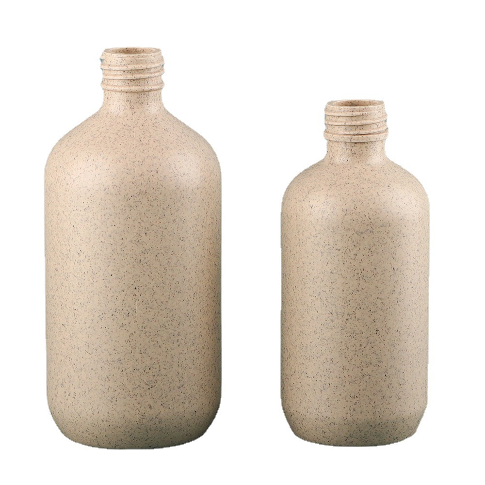 Biodegradable Wheat Straw Bottles For Shampoo Or Bath Washing Ybj