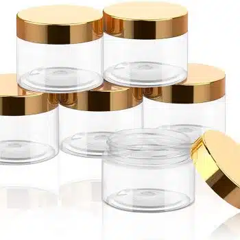 Clear Leak Proof Plastic Cosmetic Jars