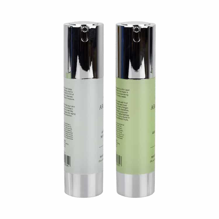 Cosmetic Skin Care Serum Airless Bottle With Silver Pump Ybj Cosmetic Packaging Manufacturer