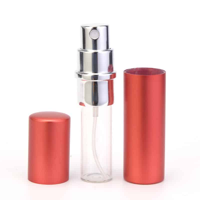 Custom Perfume Atomiser Spray Bottle in Red YBJ Cosmetic Packaging