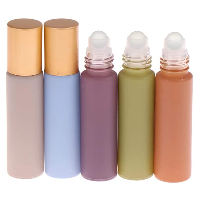 Roll On Bottle Thick Frosted Glass Perfume Bottle - Ybj Cosmetic 