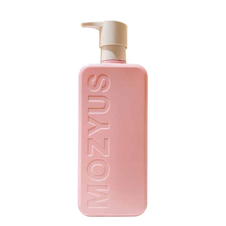 Embossed Matte Pink Shampoo Bottle Ybj Cosmetic Packaging Manufacturer