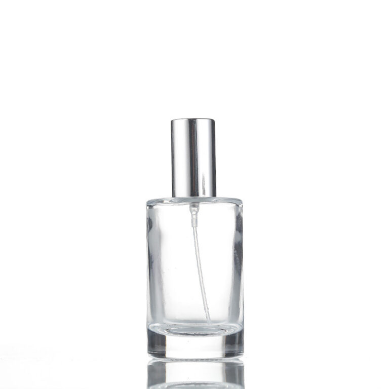 Cylindrical perfume glass bottles - YBJ Cosmetic Packaging Manufacturer