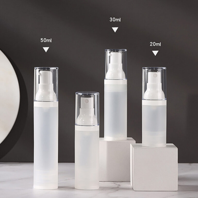 Glass Elegance Glass Airless Pump Bottles Ybj Cosmetic Packaging